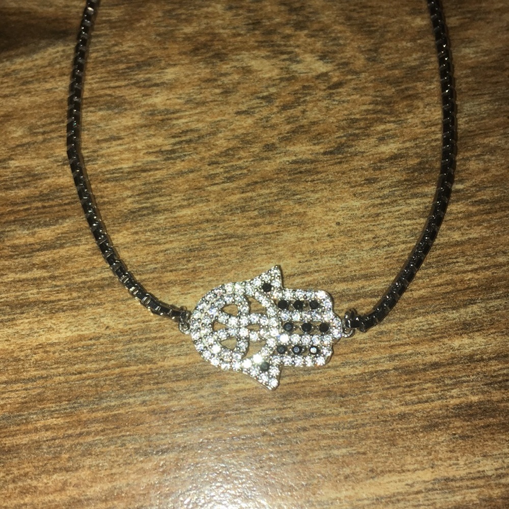 Sterling Silver Hamsa Bolo Bracelet